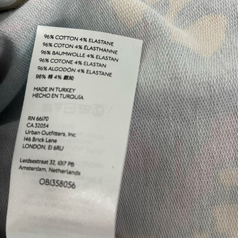 Maeve Anthropologie Color Block Floral Long Puff-Sleeved Crew Neck Sweatshirt L - Picture 13 of 14